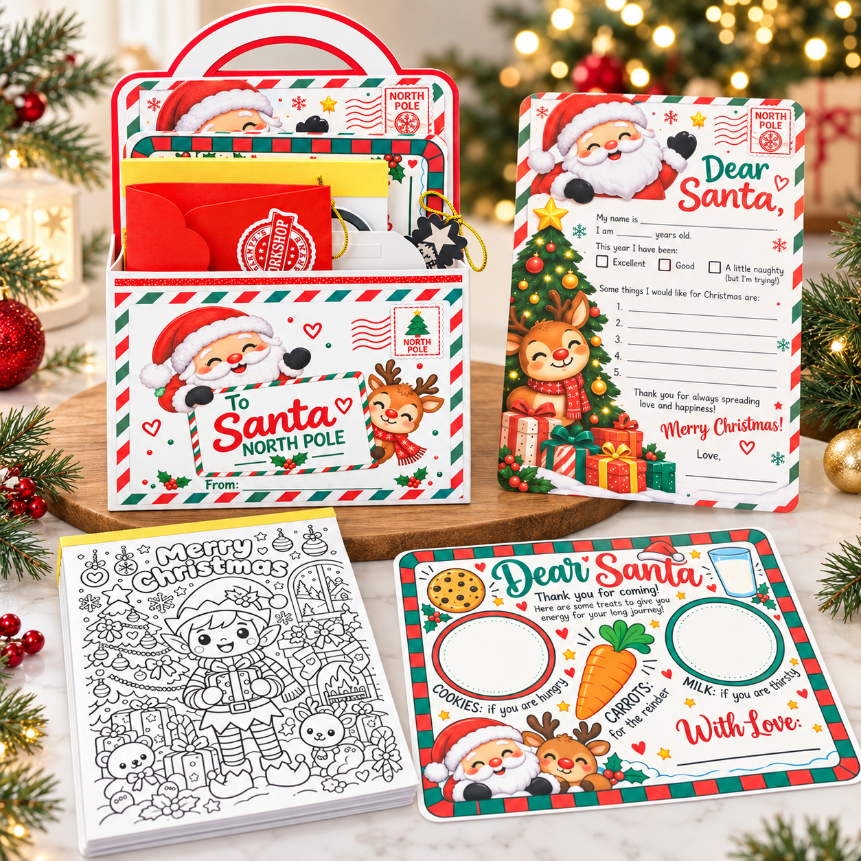 Santa’s North Pole Christmas Activity Kit for Kids thumbnail